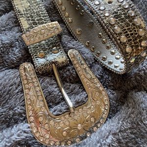 Buckle Western Style Bling Rhinestone Belt